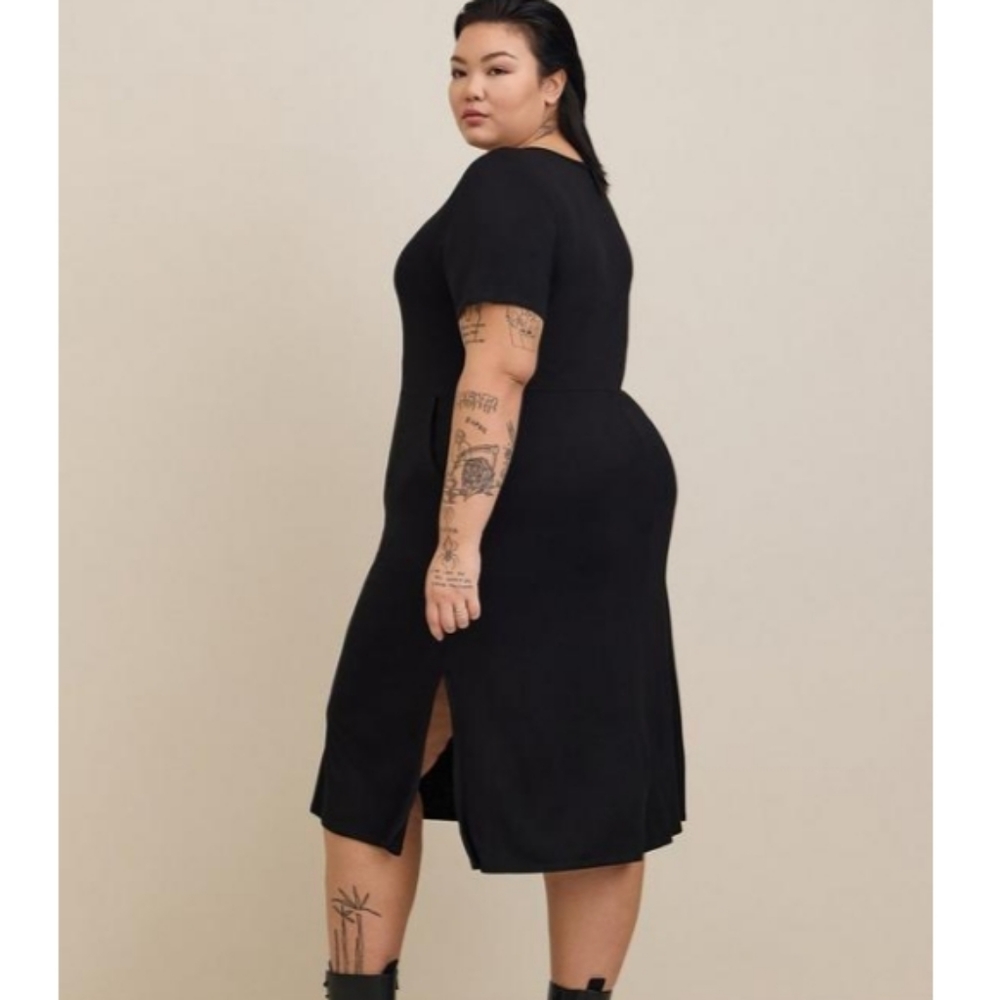 Torrid Midi Side Slit Dress - Picture 2 of 9